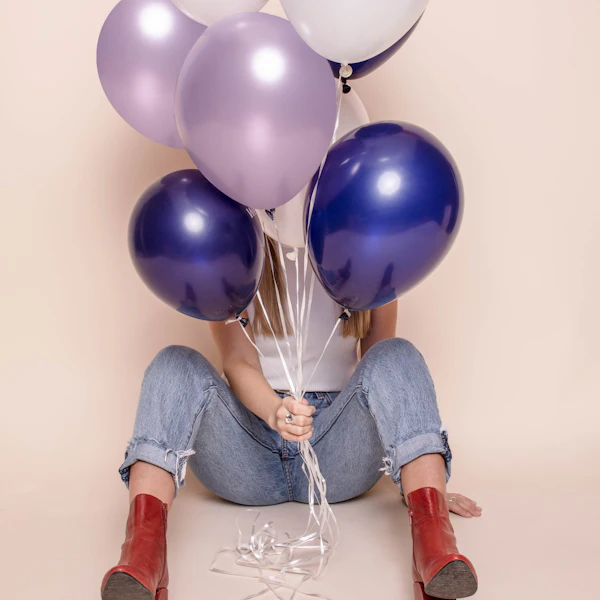 Lavender Balloon Bunch