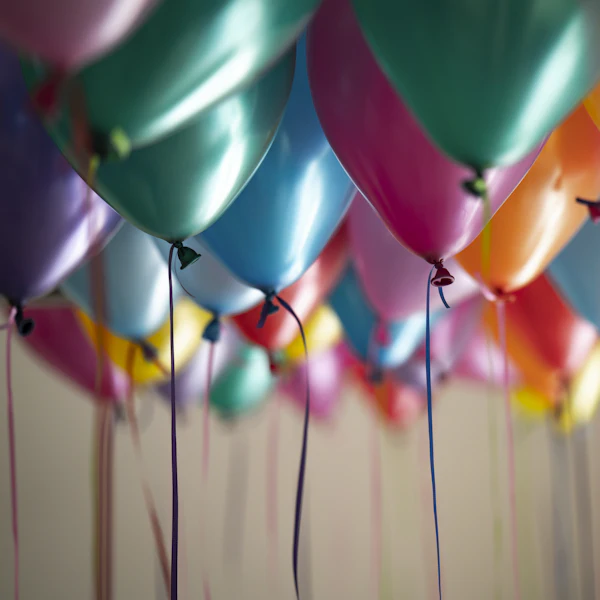Chrome Ceiling Balloons